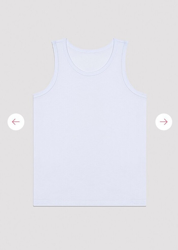 Penti pamuklu ikili atlet - Görsel 3