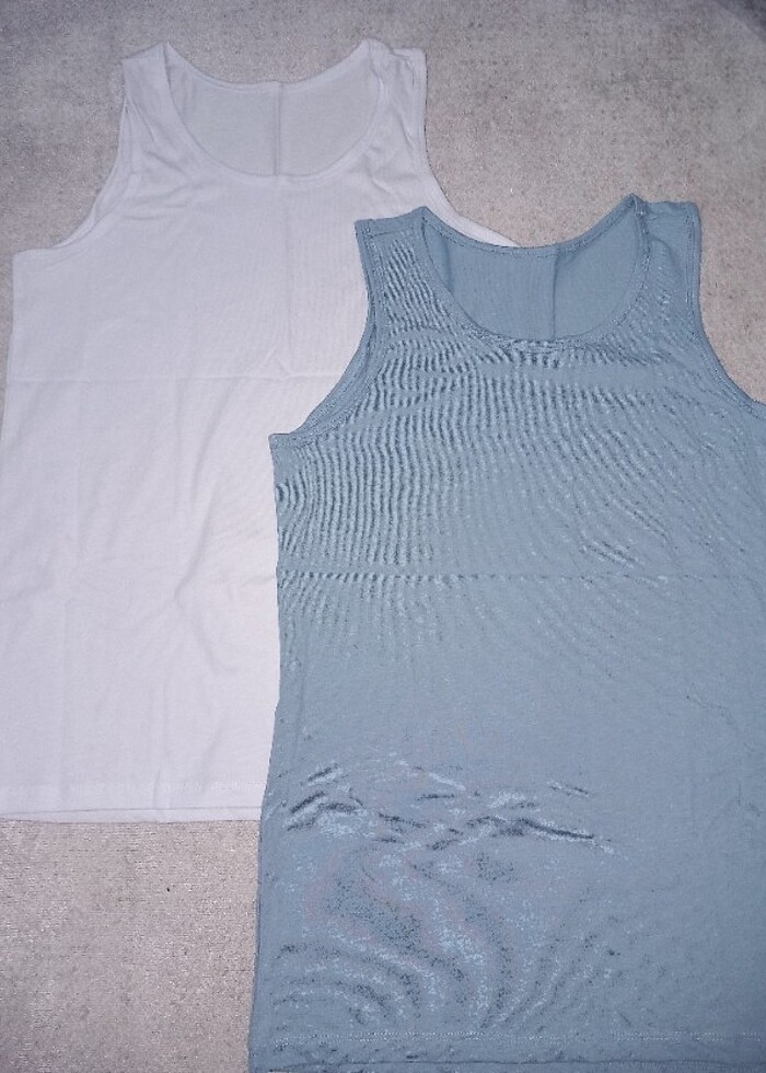 Penti pamuklu ikili atlet - Görsel 5