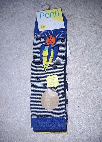 Penti 3 lu rocket space çorap - Görsel 3