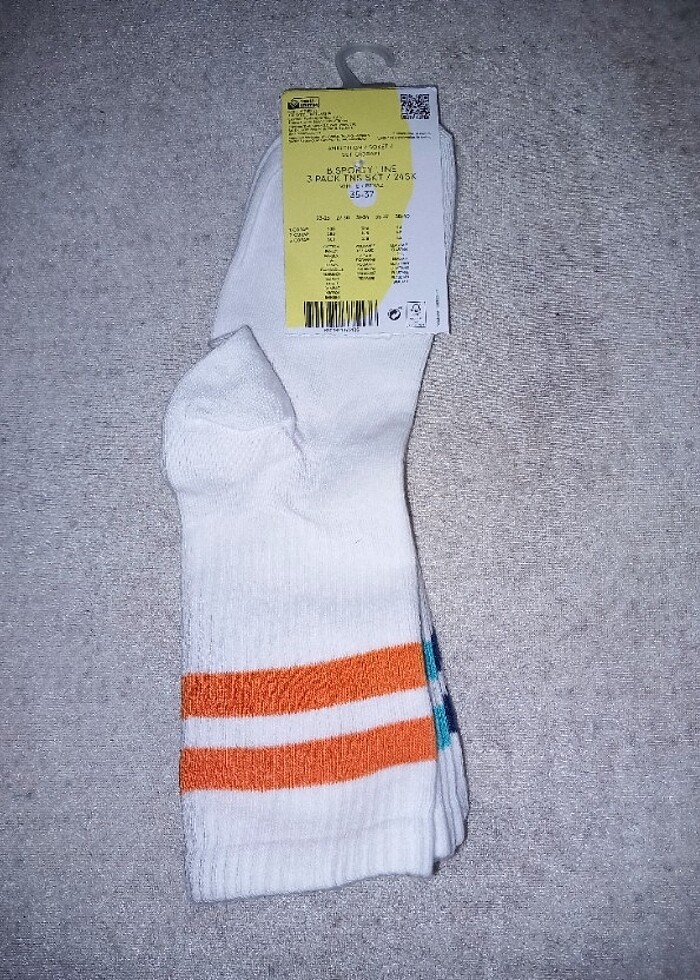 Penti üçlü tenis soket çorap  - Görsel 4