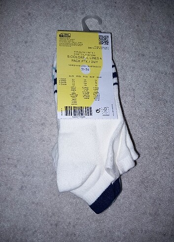 Penti dörtlü colorful çorap - Görsel 2