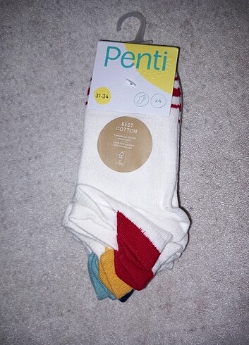 Penti dörtlü colorful çorap - Görsel 3