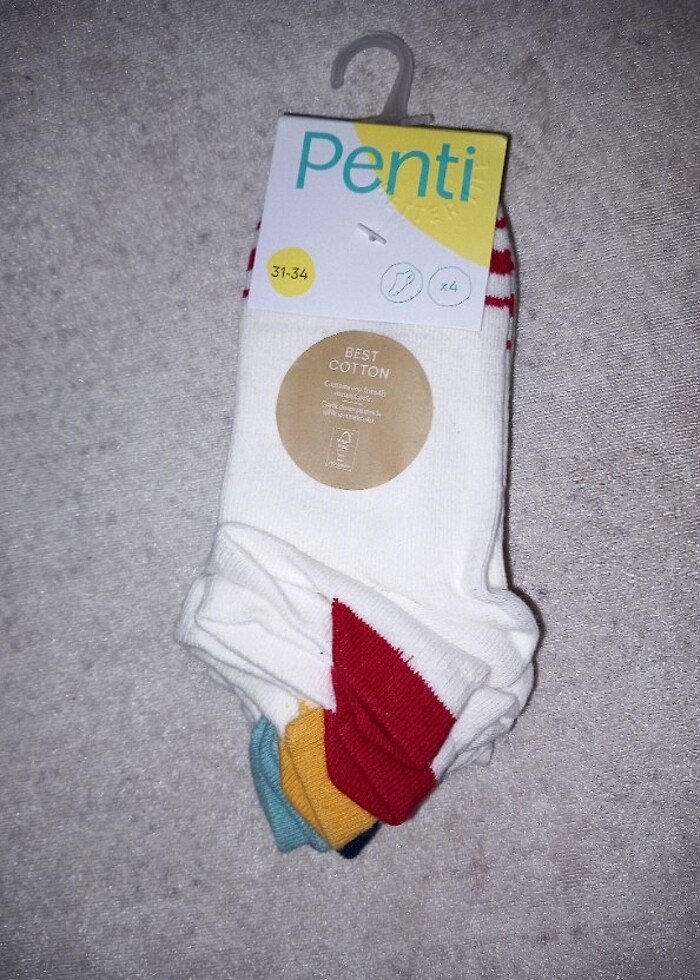 Penti dörtlü colorful çorap  - Görsel 3