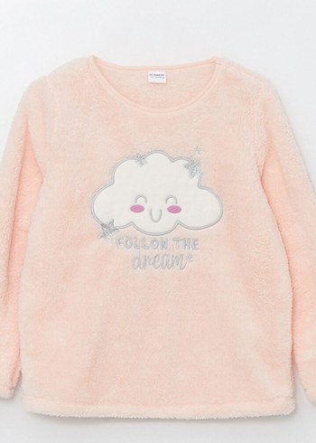 Bulut Desenli Çocuk Pijama Takımı - Görsel 2