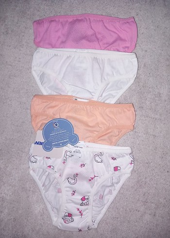 Çocuk İç Çamaşırı 4'lü Paket Pastel Renk - Görsel 4