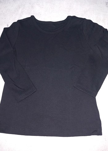 Kızlar için Siyah Uzun Kollu Sweatshirt - Görsel 5