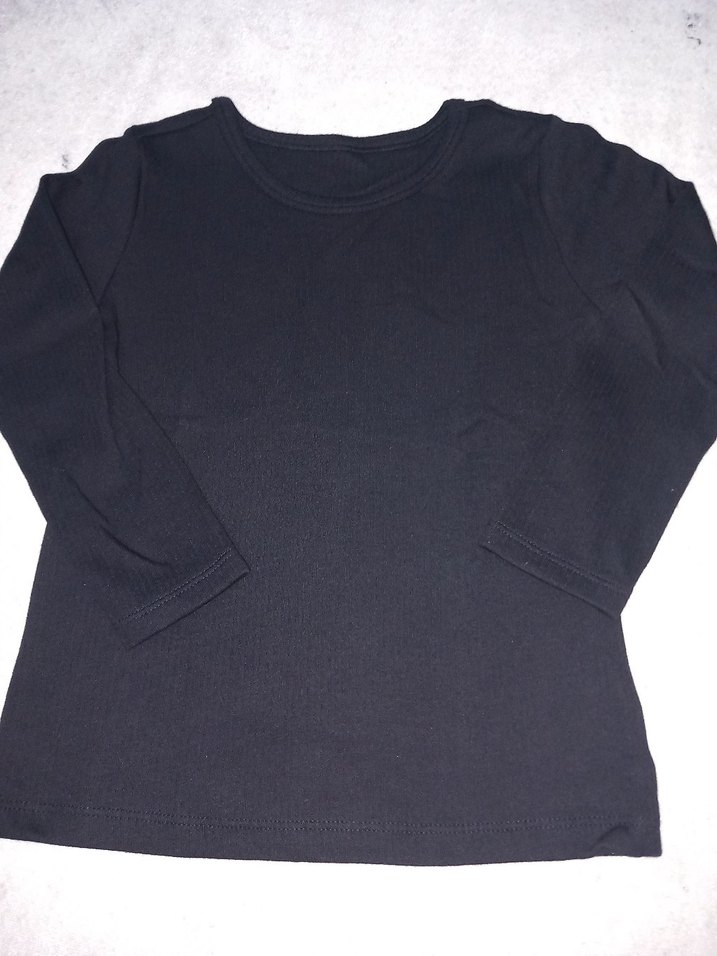 Kızlar için Siyah Uzun Kollu Sweatshirt - Görsel 5