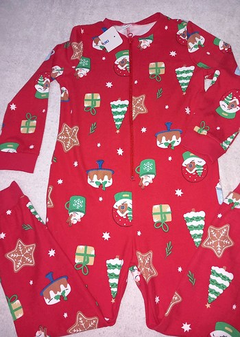 Kırmızı Çocuk Polar Tulum - Görsel 6