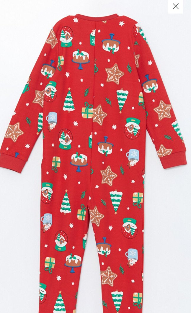 Kırmızı Çocuk Polar Tulum - Görsel 2