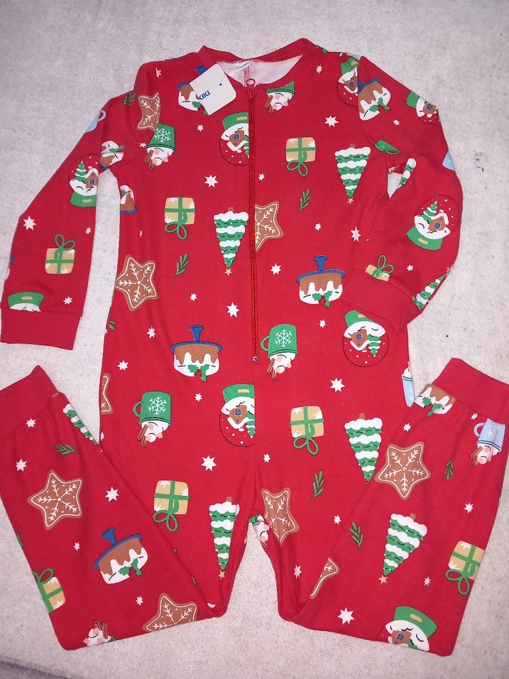 Kırmızı Çocuk Polar Tulum - Görsel 3