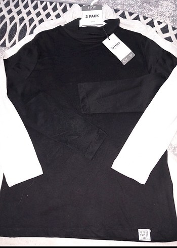 Gri  Boğazlı Basic Triko - Görsel 9