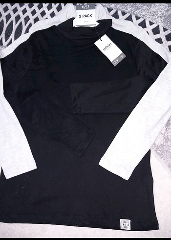 Erkek Çocuk Gri İnce Boğazlı Sweatshirt - Görsel 6