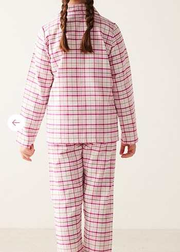 7 Yaş Beden pembe Renk penti düğmeli Pijama Takımı