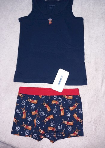 LC Waikiki Erkek Çocuk Baskılı Boxer ve Atlet Takımı