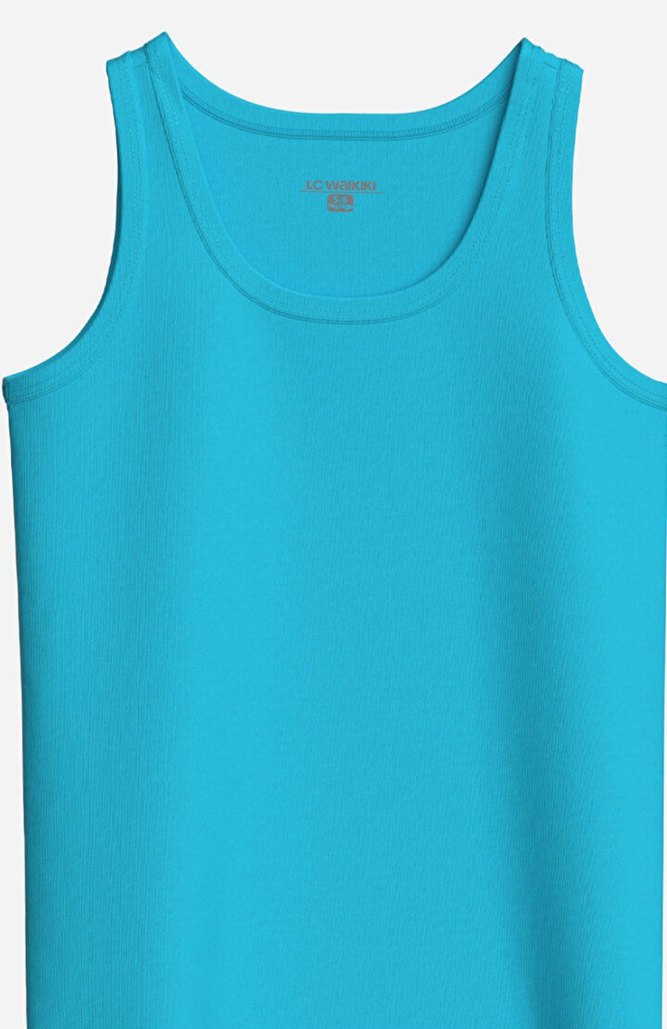 Çocuk Renkli Baskılı ve Mavi Atlet Seti - Görsel 2