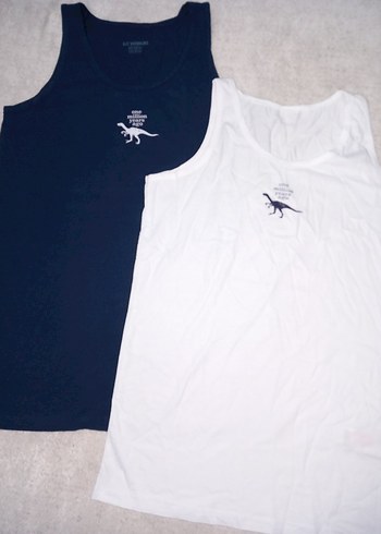 Baskılı Erkek Çocuk Atlet 2'li Set - Görsel 5