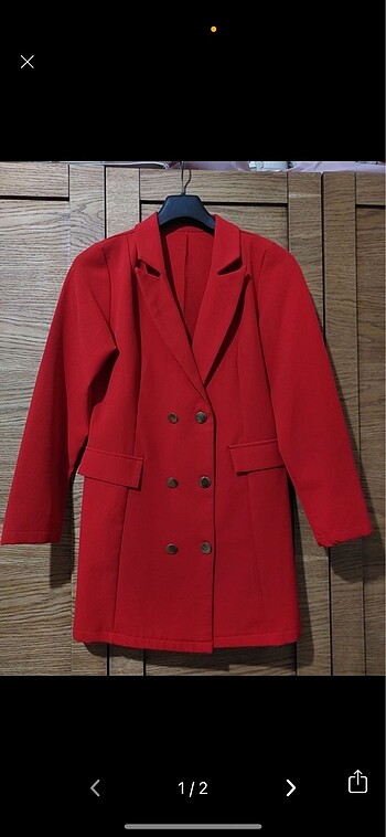 Kırmızı blazer ceket