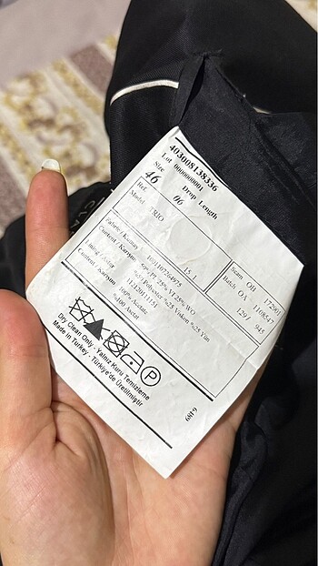 46 Beden Altınyıldız erkek ceket