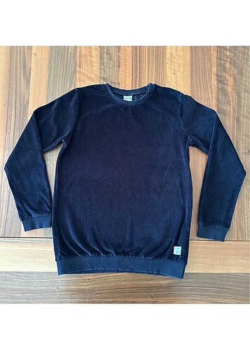Kadife Dokulu Çocuk Sweatshirt