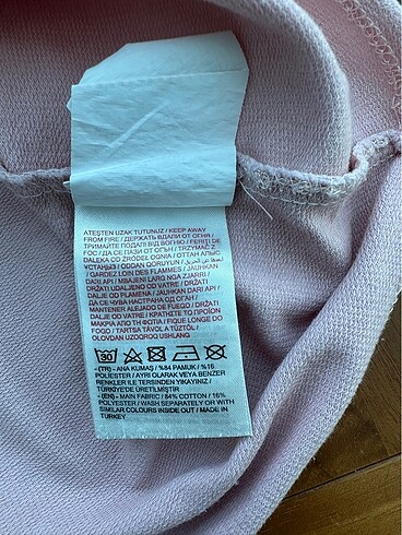 12-13 Yaş Beden pembe Renk Açık Pembe Kız Çocuk Sweatshirt