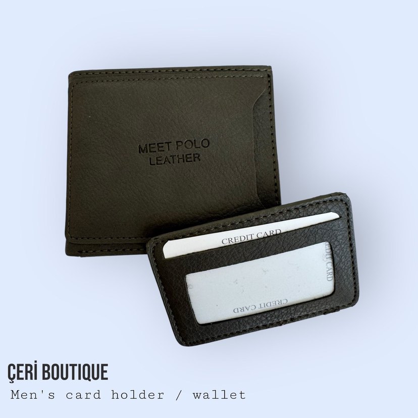 Haki Erkek Cüzdan/Kartlık - Görsel 2