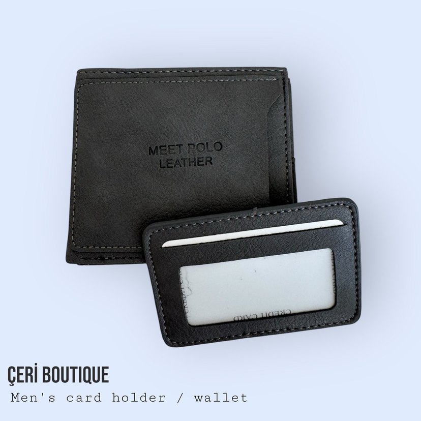 Füme Erkek Cüzdan/Kartlık - Görsel 2