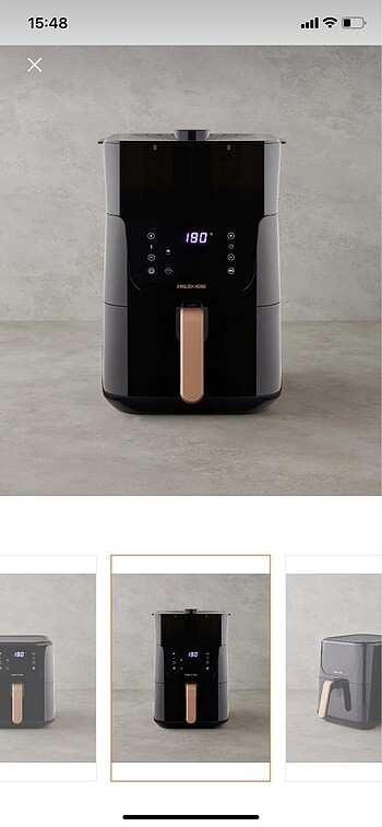 Beden ENGLISH HOME SİYAH BAKIR AİRFRYER