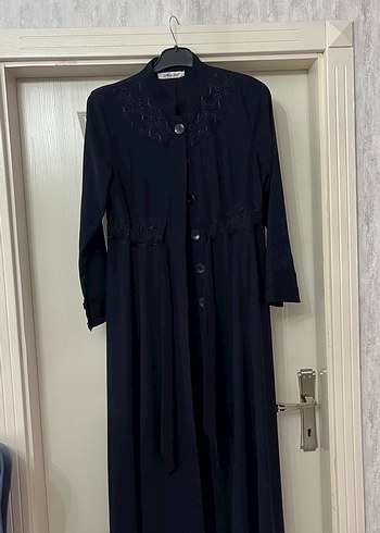 Nakışlı Lacivert Uzun Kollu Kadın FERACE - Görsel 2