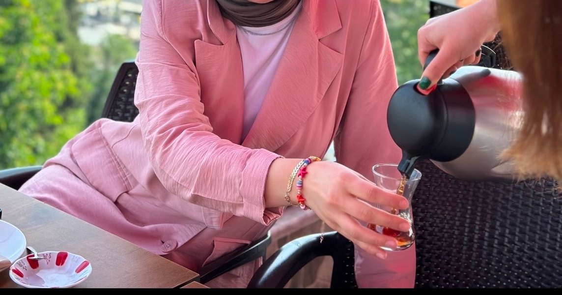 Düğmeli Pembe Kadın Blazer Ceket - Görsel 3