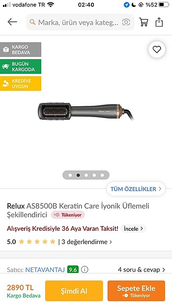Dyson RELUX SAÇ DÜZLEŞTİRİCİ