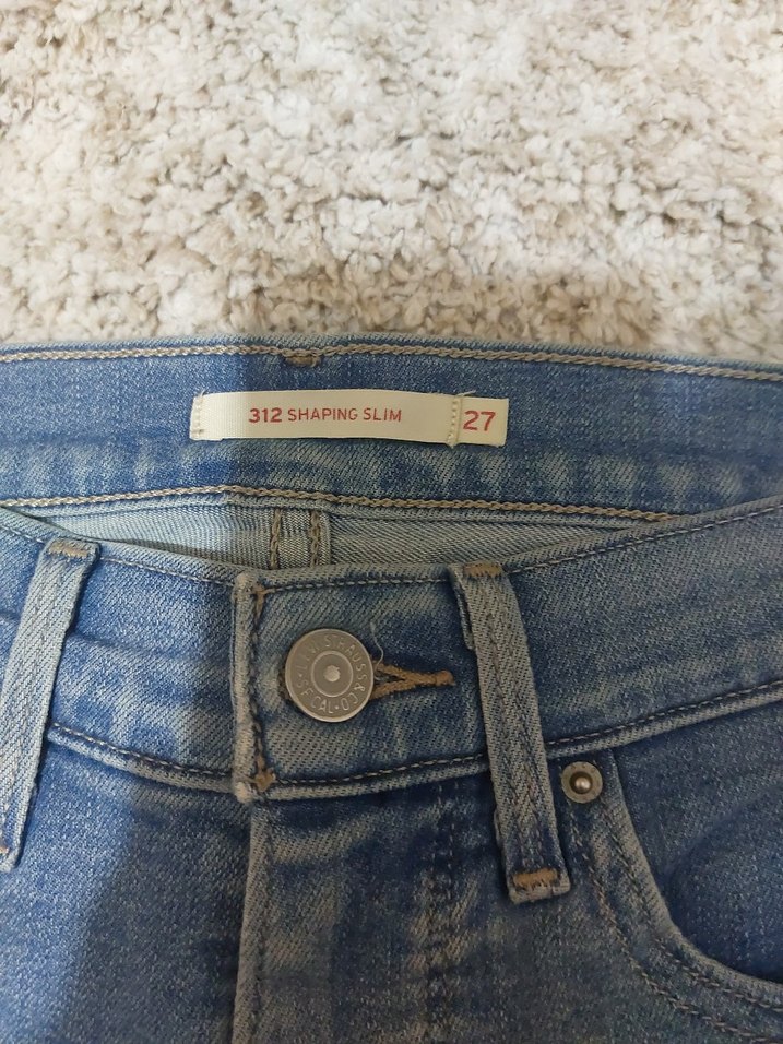 Gri Mavi Normal Boy Kadın Kot Pantolon 27 beden - Görsel 5