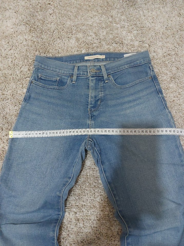 Gri Mavi Normal Boy Kadın Kot Pantolon 27 beden - Görsel 4