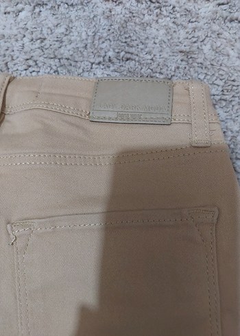 Bej Kadın Kumaş Pantolon Midi Boy - Görsel 5