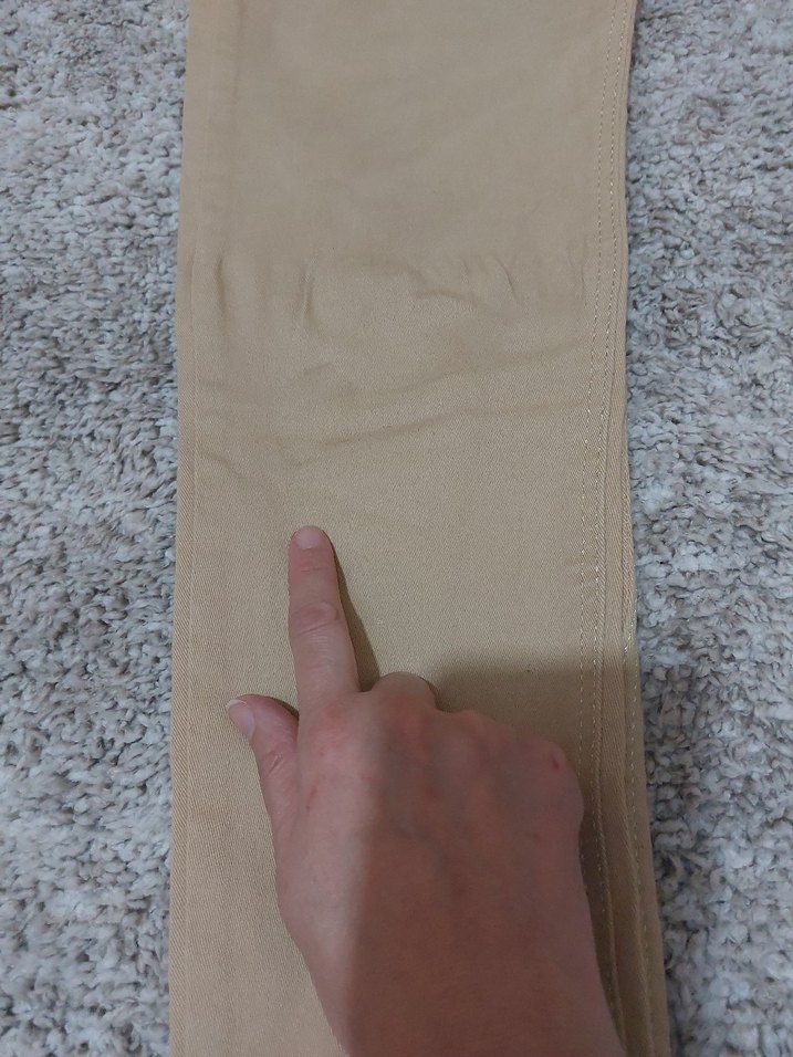 Bej Kadın Kumaş Pantolon Midi Boy - Görsel 3