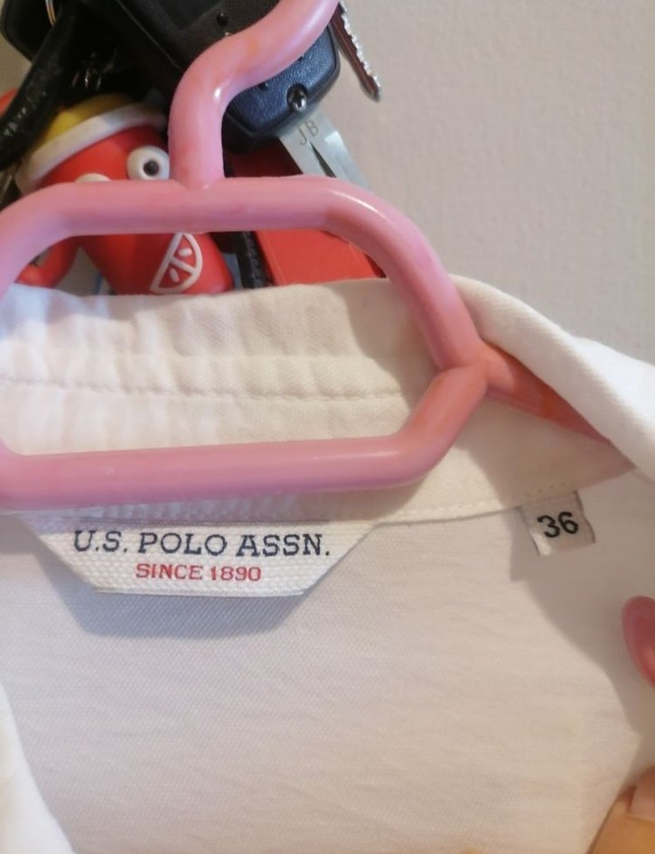 Düğmeli Beyaz Keten Kadın Gömlek - Görsel 3