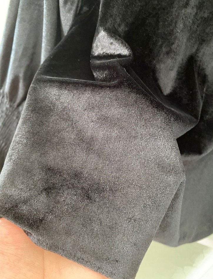 HELLİE kadın kadife şık bluz L - Görsel 3