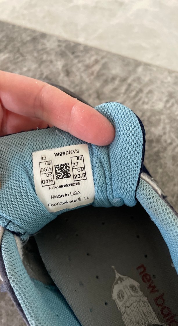 New balance 990 
Lacivert Gri Kadın Spor Ayakkabı - Görsel 2