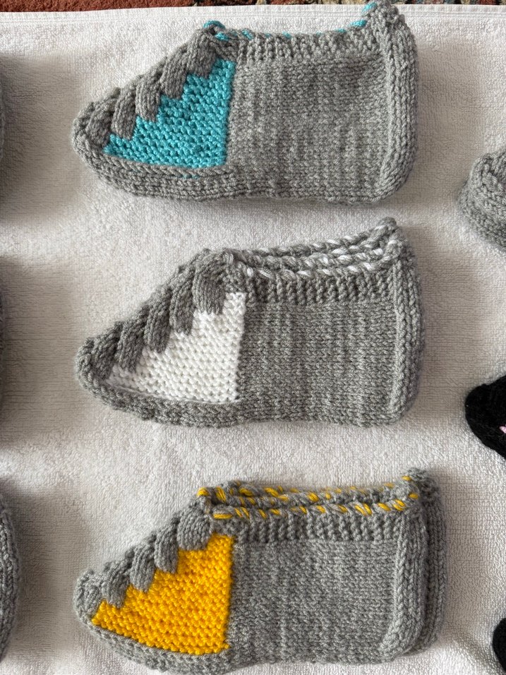 Renkli Örgü  Patikleri - Görsel 3