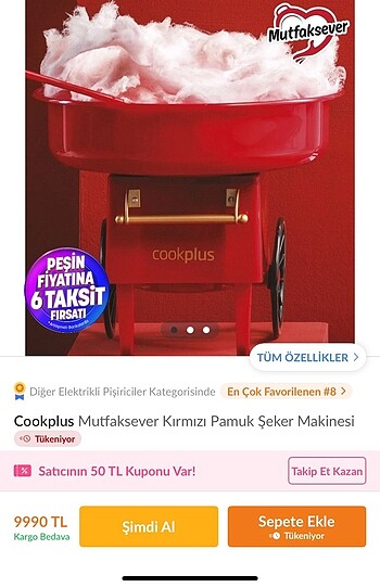 Cookplus pamuk şeker makines
