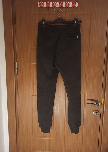 Erkek Gri Fermuarlı Rahat Eşofman Altı - Görsel 2