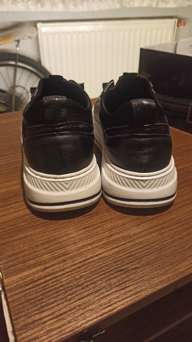 BTM Originals Outwear Siyah Deri Görünümlü Sneaker - 40 Numara - Görsel 5