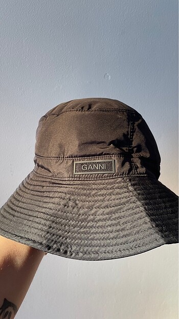 Ganni Siyah Şapka - Bucket Hat