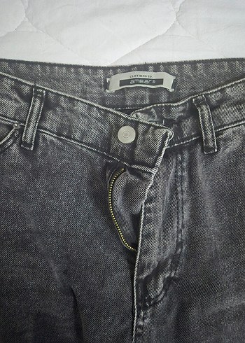 40 Beden Ambar Gri Straight jean