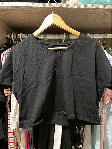 Siyah mini tişört