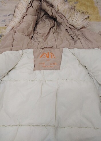 9 Yaş Beden camel Renk Zara kiz cocuk mont