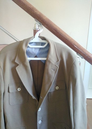 Massimo Dutti Bej Düğmeli Erkek Ceket