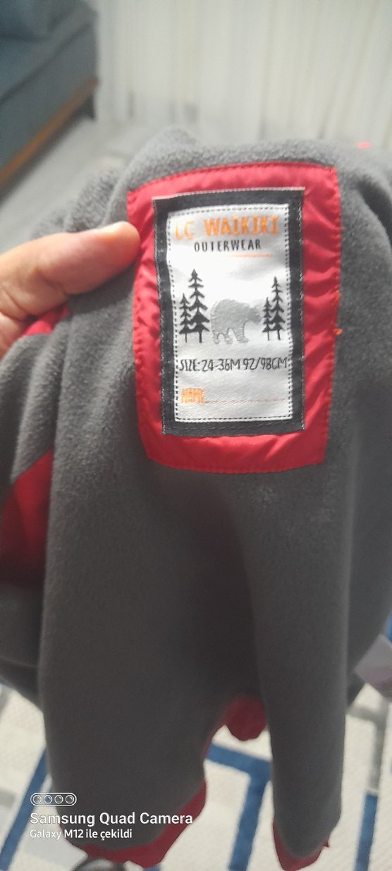 Kırmızı Erkek Çocuk Fermuarlı Ceket - Görsel 3