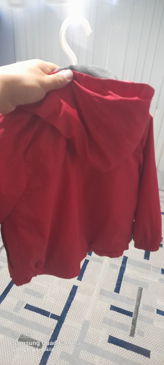 Kırmızı Erkek Çocuk Fermuarlı Ceket - Görsel 2