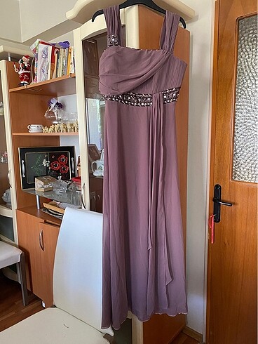 44 Beden 44 beden gül kurusu sorunsuz abiye elbise