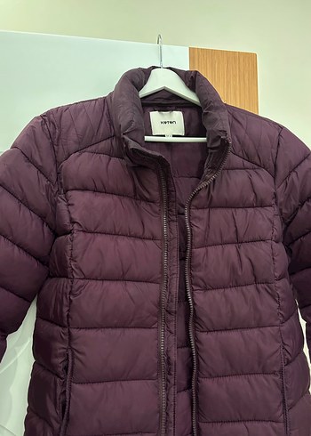 Koton Bordo Kadın Şişme Mont - Görsel 2